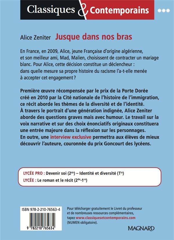 Quatrième de couverture de « Jusque dans nos bras »