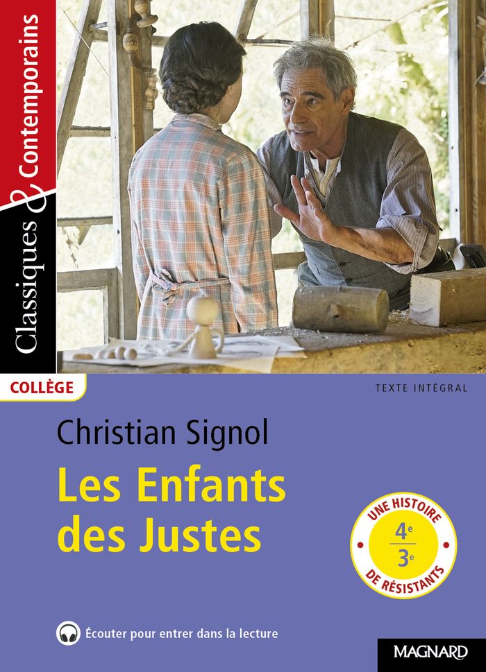 Couverture du livre « Les enfants des Justes » de Christian Signol, librairie Les Contes Infusés à Corte