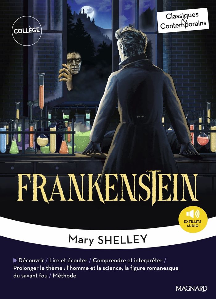 Couverture du livre « Frankenstein » de Mary Wollstonecraft Shelley, librairie Les Contes Infusés à Corte