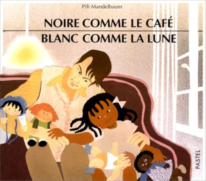 Couverture du livre « NOIRE COMME LE CAFE BLANC COMME LA LUNE », librairie Les Contes Infusés à Corte