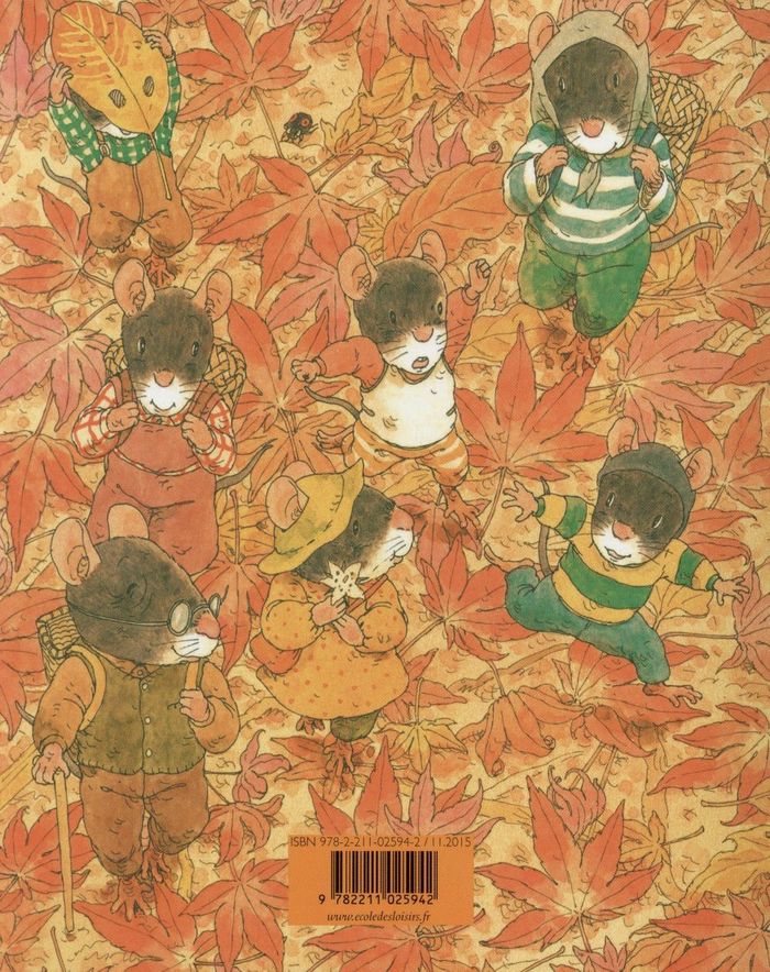 Quatrième de couverture de « LA FETE D'AUTOMNE DE LA FAMILLE SOURIS »