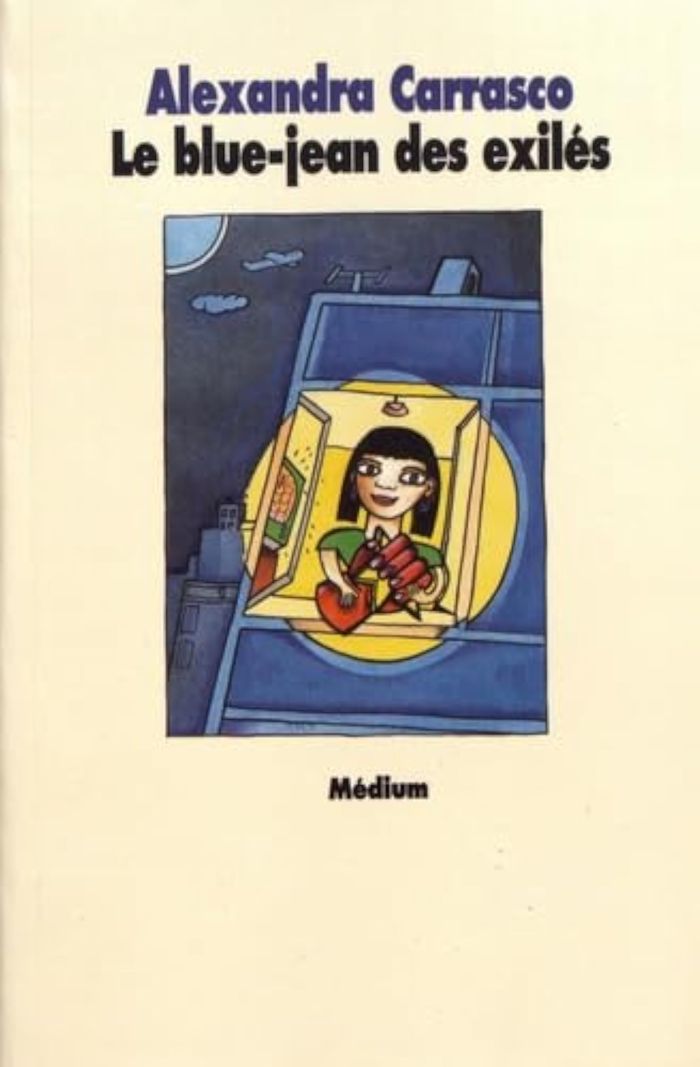 Couverture du livre « LE BLUE-JEAN DES EXILES » de Alexandra Carrasco, librairie Les Contes Infusés à Corte