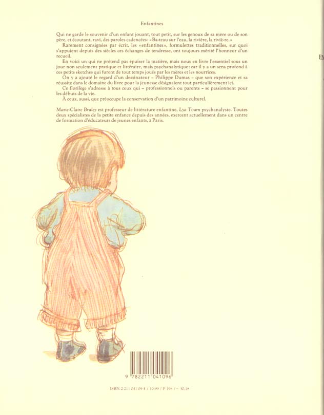 Quatrième de couverture de « ENFANTINES »