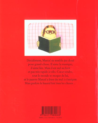 Quatrième de couverture de « MARCEL LE CHAMPION »