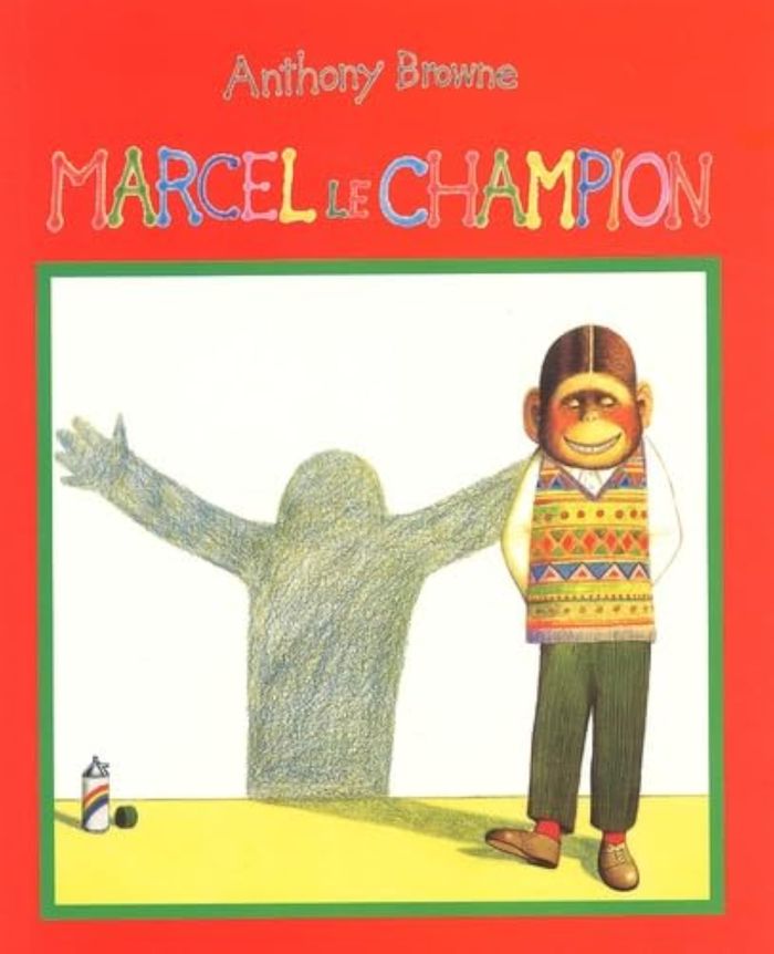 Couverture du livre « MARCEL LE CHAMPION » de Anthony Browne, librairie Les Contes Infusés à Corte