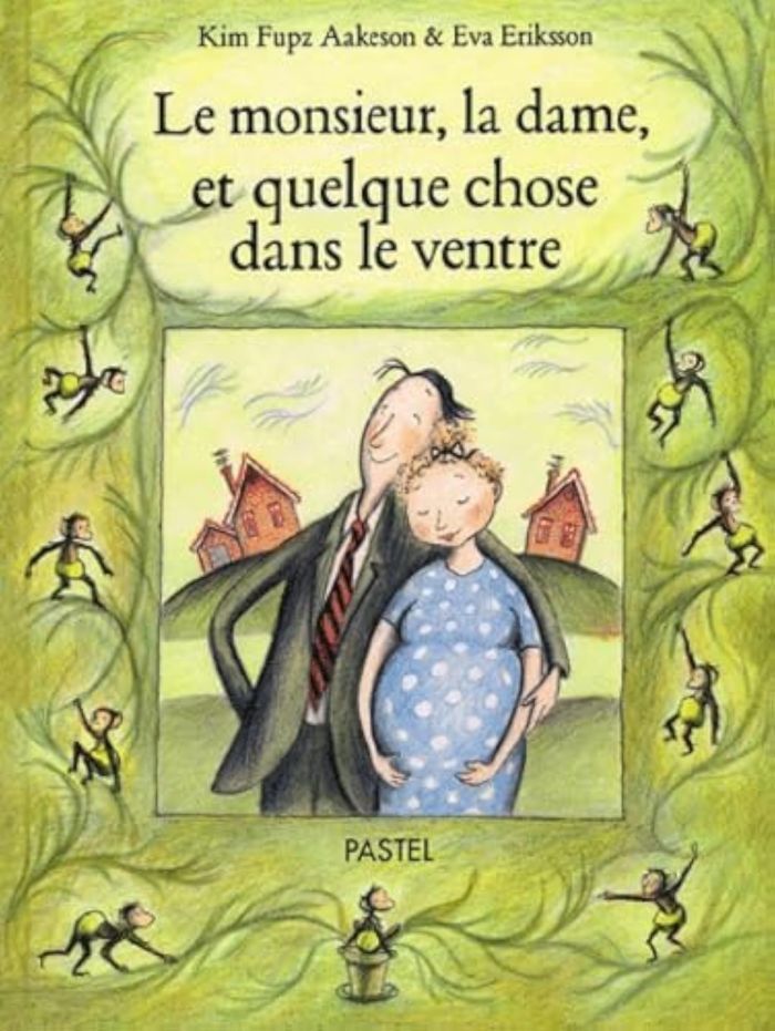 Couverture du livre « MONSIEUR LA DAME ET QUELQUE CHOSE DANS » de Eva Eriksson, librairie Les Contes Infusés à Corte