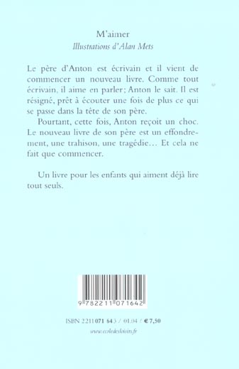 Quatrième de couverture de « M AIMER »