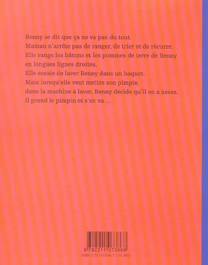 Quatrième de couverture de « BENNY CA SUFFIT »