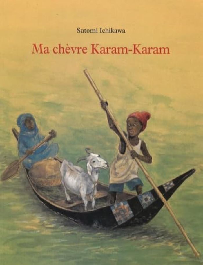 Couverture du livre « MA CHEVRE KARAM KARAM » de Satomi Ichikawa, librairie Les Contes Infusés à Corte