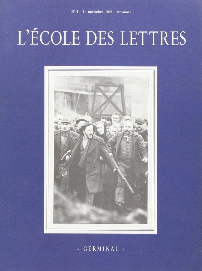 Couverture du livre « GERMINAL DE ZOLA REV » de Collectif, librairie Les Contes Infusés à Corte