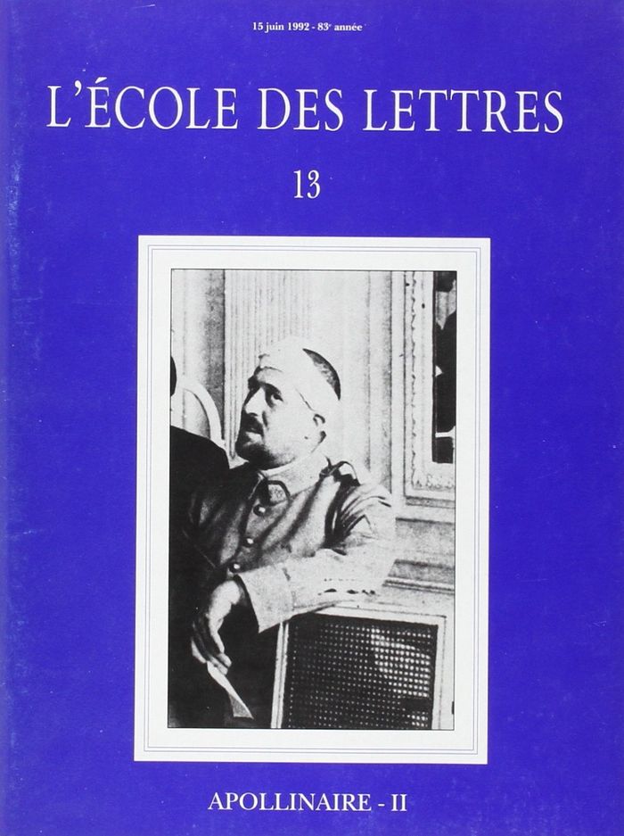 Couverture du livre « APOLLINAIRE II FICTIONS REVUE » de Collectif, librairie Les Contes Infusés à Corte