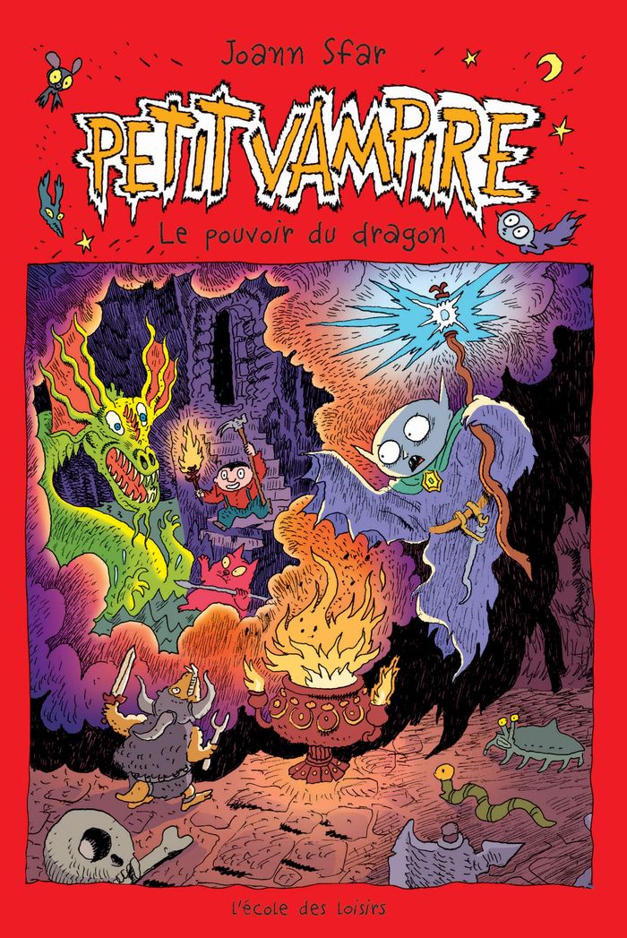 Couverture du livre « PETIT VAMPIRE - LE POUVOIR DU DRAGON » de Sfar/findakly, librairie Les Contes Infusés à Corte