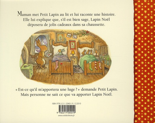 Quatrième de couverture de « NOEL DE PETIT LAPIN (LE) »
