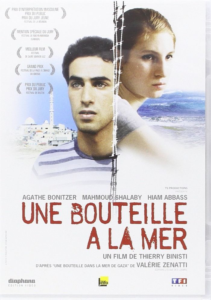 Couverture du livre « UNE BOUTEILLE A LA MER DVD » de Valerie Zenatti, librairie Les Contes Infusés à Corte