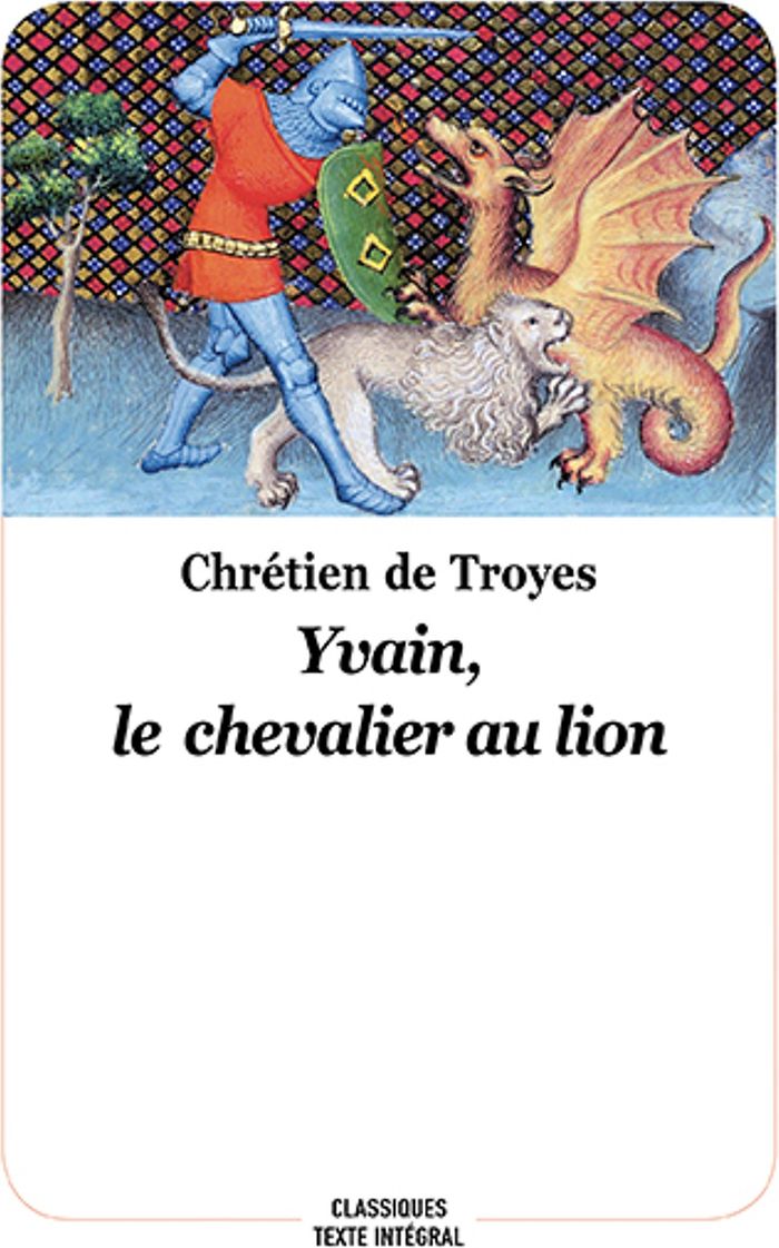 Couverture du livre « Yvain, le chevalier au lion » de Chrétien de Troyes, librairie Les Contes Infusés à Corte