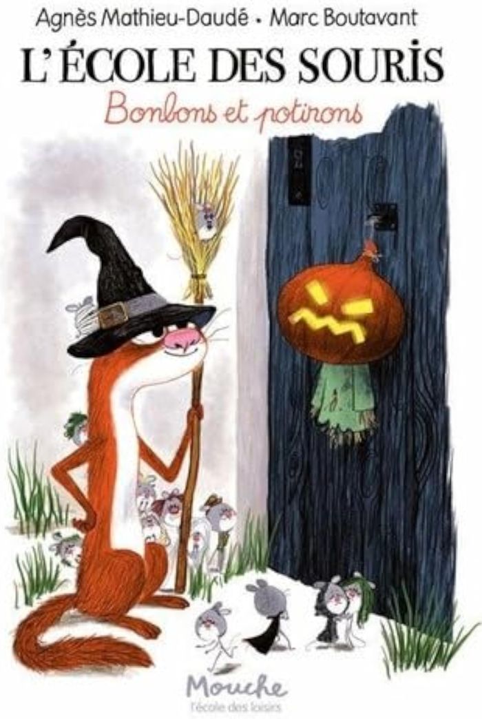 Couverture du livre « Bonbons et potirons » de Agnès Mathieu-Daudé, librairie Les Contes Infusés à Corte