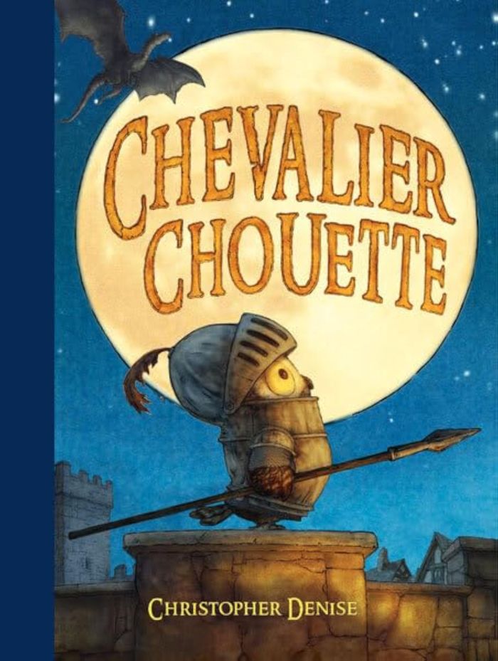 Couverture du livre « Chevalier chouette » de Christopher Denise, librairie Les Contes Infusés à Corte