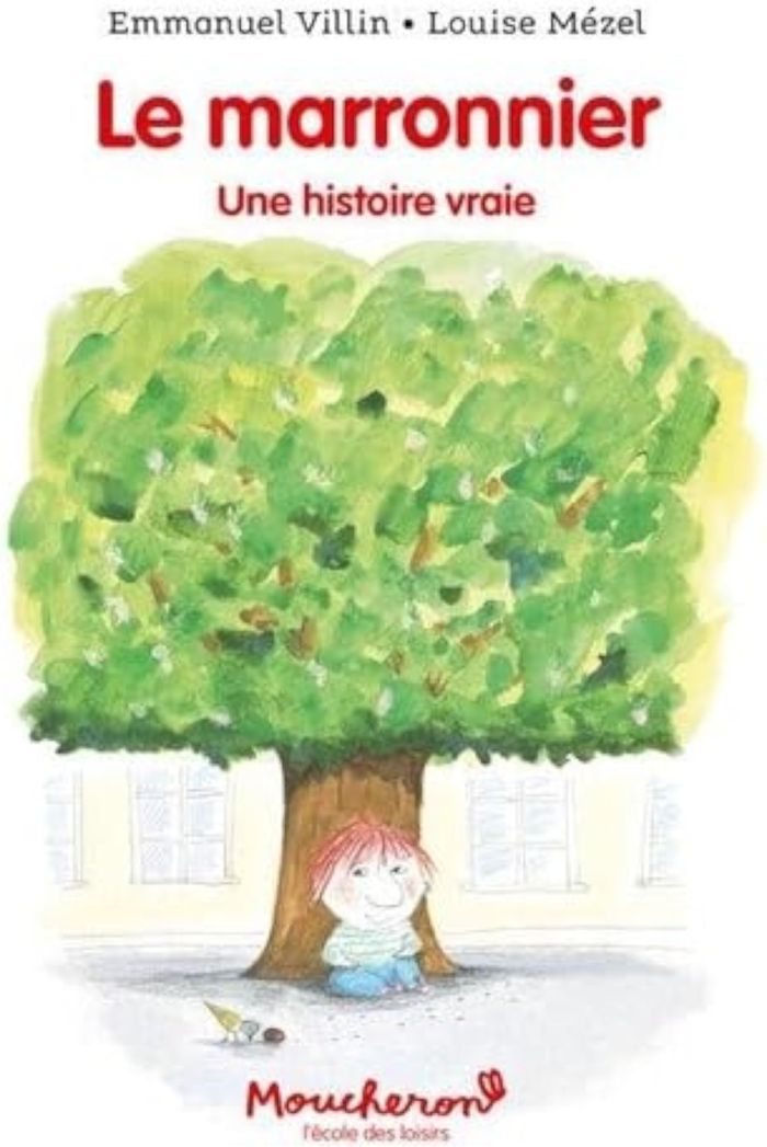 Couverture du livre « Le marronnier : une histoire vraie » de Emmanuel Villin, librairie Les Contes Infusés à Corte