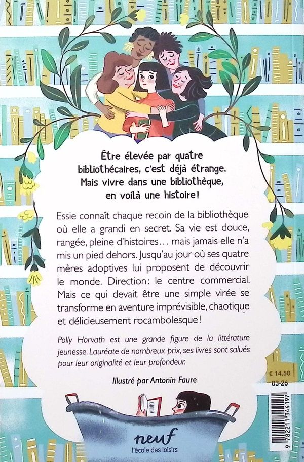 Quatrième de couverture de « La fille de la bibliothèque »