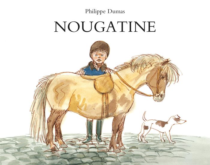 Couverture du livre « Nougatine : cahier d'équitation de Jean » de Philippe Dumas, librairie Les Contes Infusés à Corte