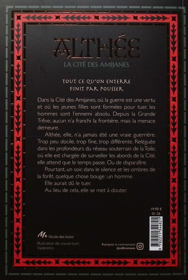 Quatrième de couverture de « Althée : la cité des Amijanes »