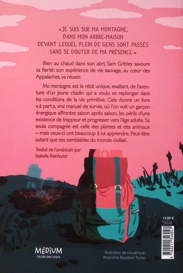 Quatrième de couverture de « Ma montagne »