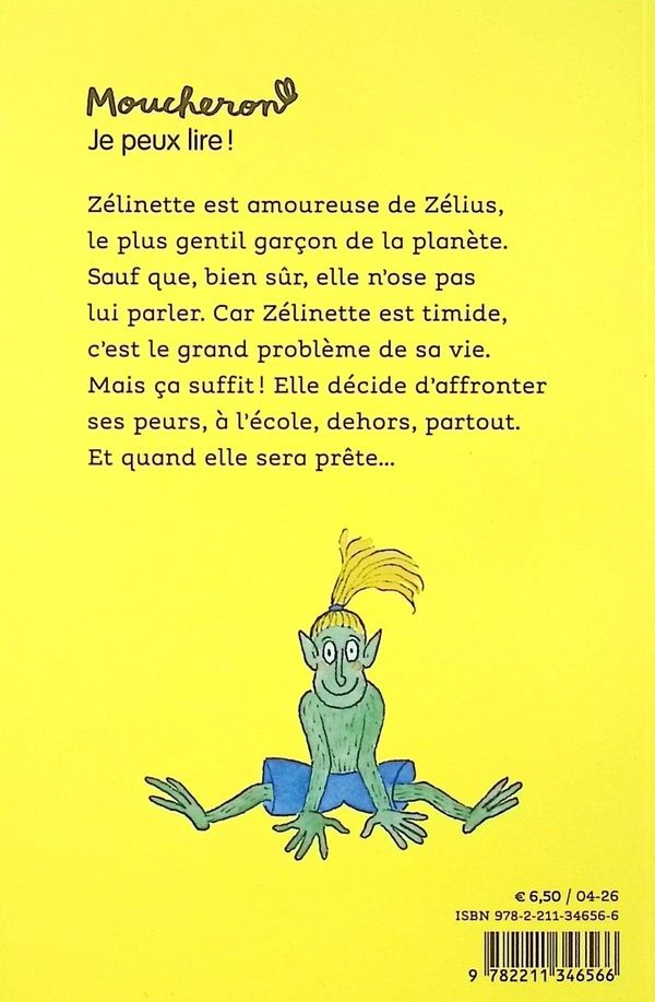 Quatrième de couverture de « Zélinette et la timidité »