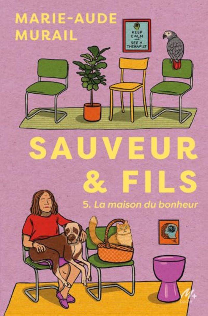Couverture du livre « La maison du bonheur » de Marie-Aude Murail, librairie Les Contes Infusés à Corte