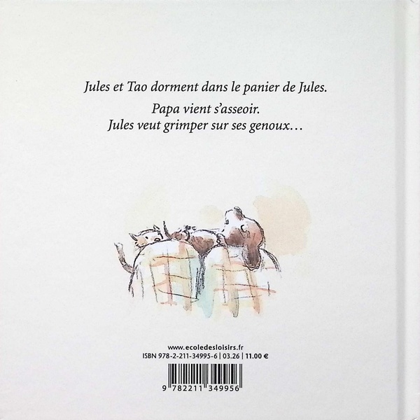 Quatrième de couverture de « Sur les genoux »