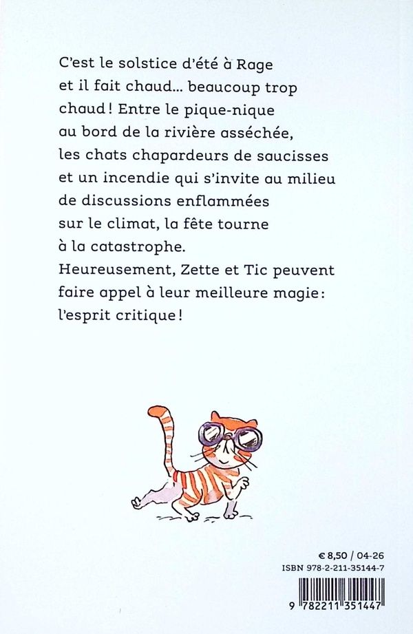 Quatrième de couverture de « Zette et Tic : chaud devant ! »