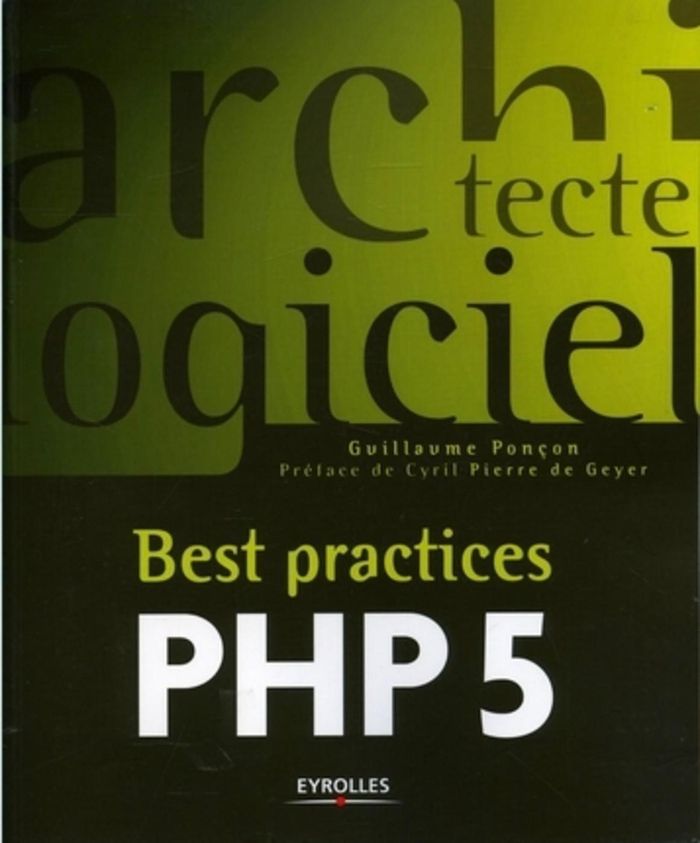 Couverture du livre « BEST PRACTICES PHP 5 », librairie Les Contes Infusés à Corte