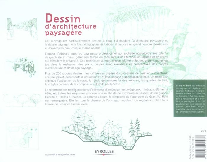 Quatrième de couverture de « DESSIN D'ARCHITECTURE PAYSAGERE »