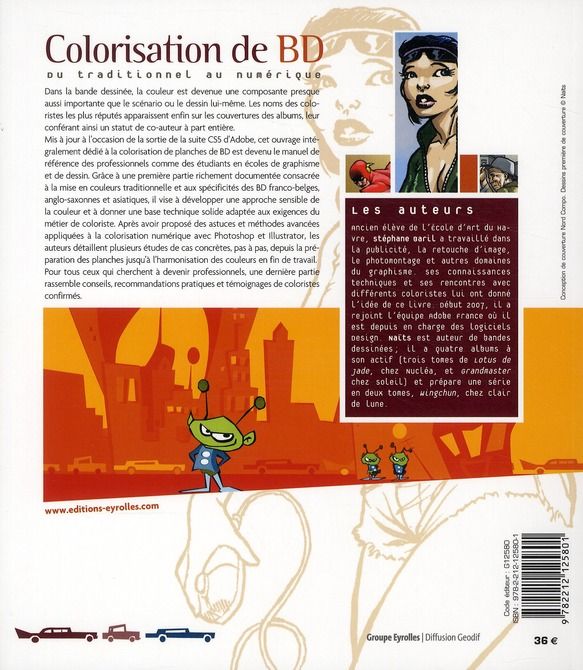Quatrième de couverture de « COLORISATION DE BD - DU TRADITIONNEL AU NUMERIQUE. »