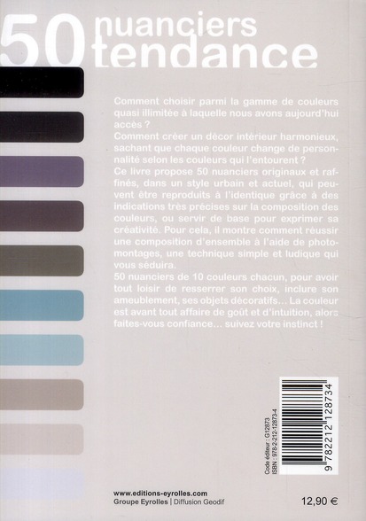Quatrième de couverture de « 50 NUANCIERS TENDANCE »