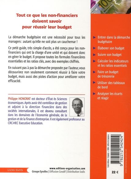 Quatrième de couverture de « LE BUDGET FACILE POUR LES MANAGERS - DEMARCHE, INDICATEURS, TABLEAUX DE BORD »
