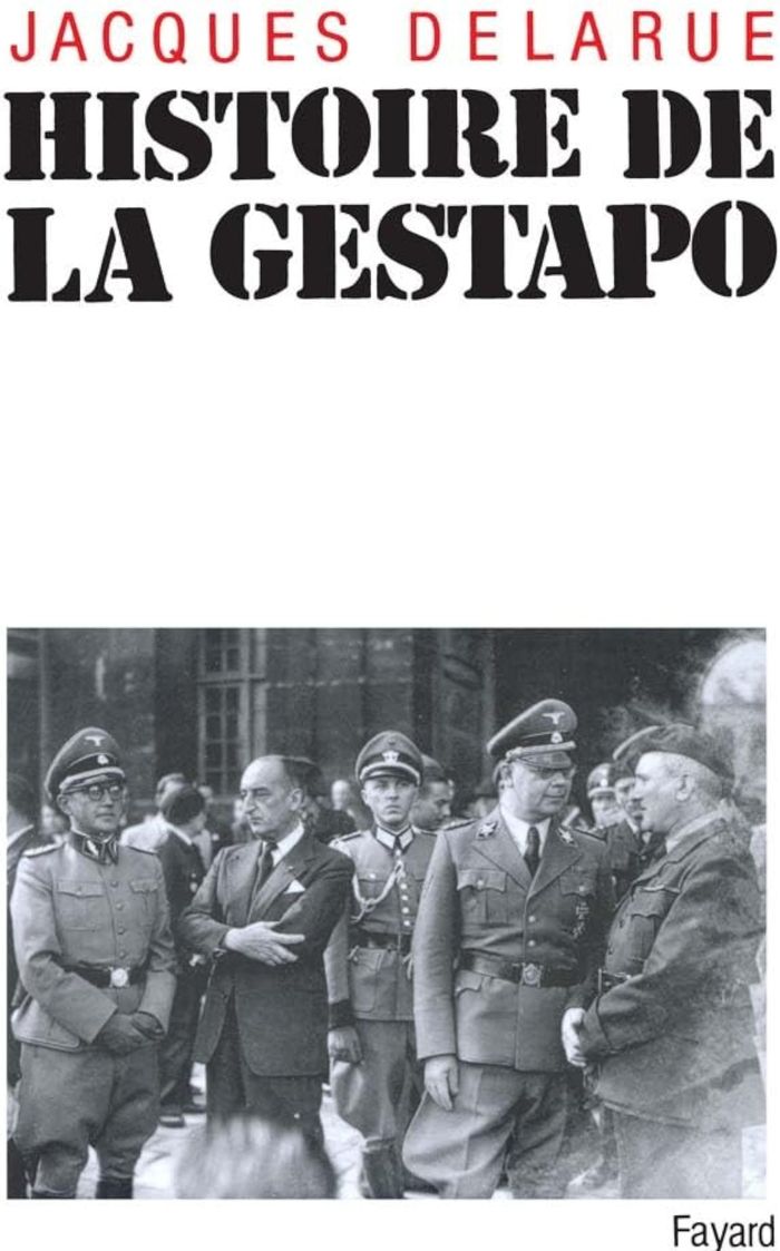Couverture du livre « HISTOIRE DE LA GESTAPO » de Jacques Delarue, librairie Les Contes Infusés à Corte