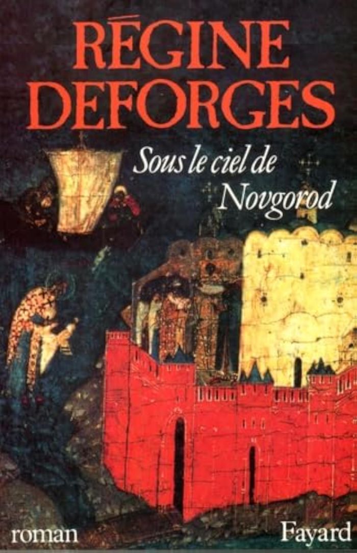 Couverture du livre « SOUS LE CIEL DE NOVGOROD » de Regine Deforges, librairie Les Contes Infusés à Corte
