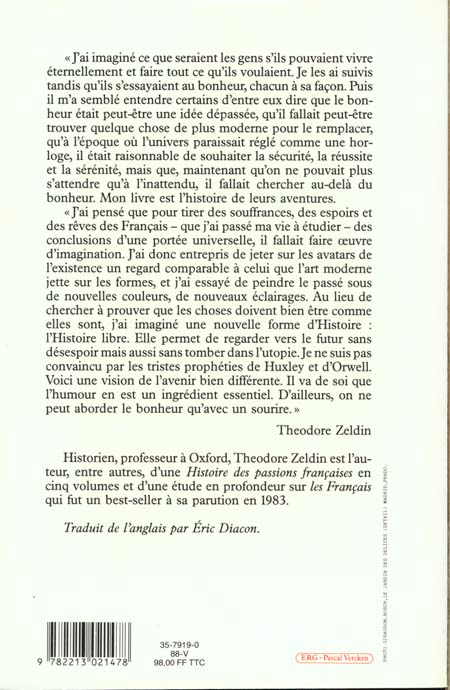 Quatrième de couverture de « LE BONHEUR »