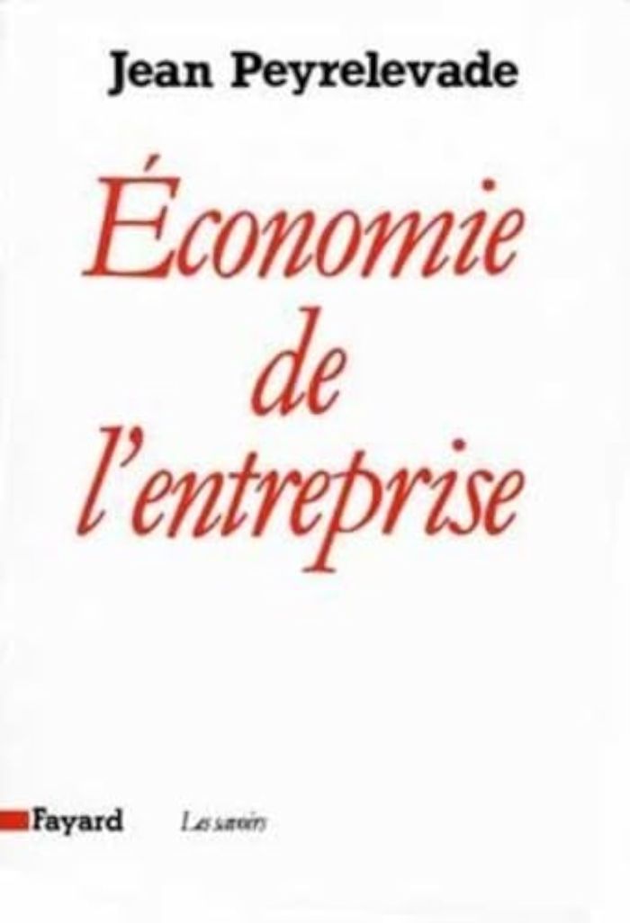 Couverture du livre « ECONOMIE DE L'ENTREPRISE » de Jean Peyrelevade, librairie Les Contes Infusés à Corte