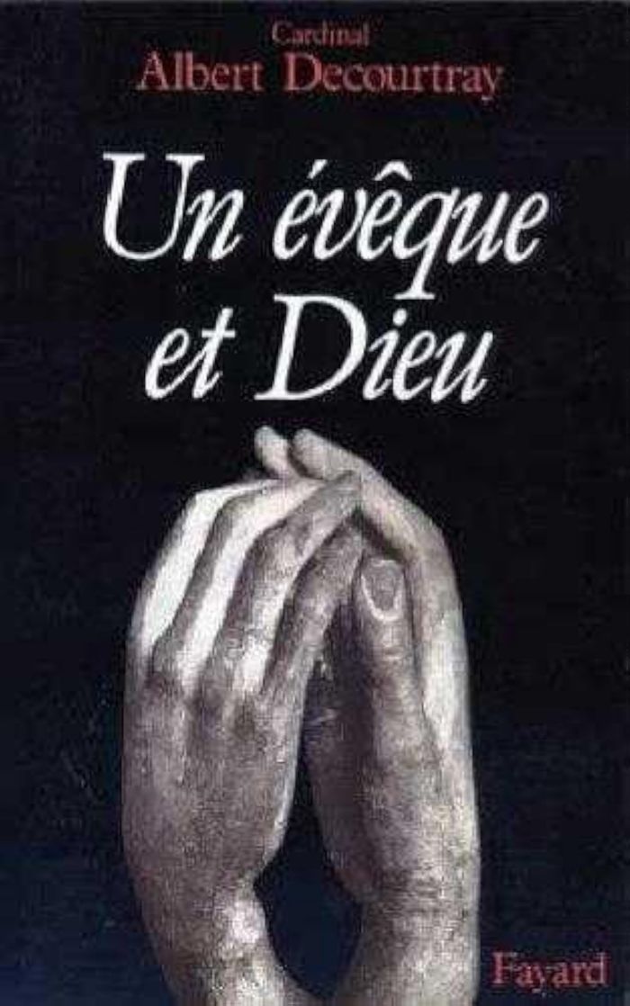 Couverture du livre « UN EVEQUE ET DIEU » de Albert Decourtray, librairie Les Contes Infusés à Corte