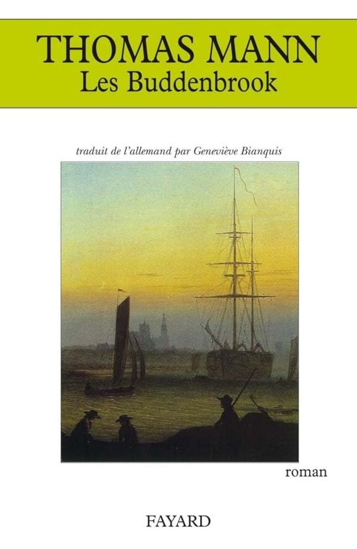 Couverture du livre « LES BUDDENBROOK » de Thomas Mann, librairie Les Contes Infusés à Corte
