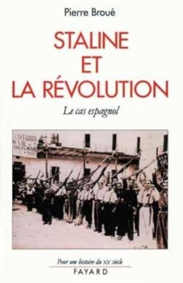 Couverture du livre « STALINE ET LA REVOLUTION - LE CAS ESPAGNOL (1936-1939) » de Pierre Broue, librairie Les Contes Infusés à Corte