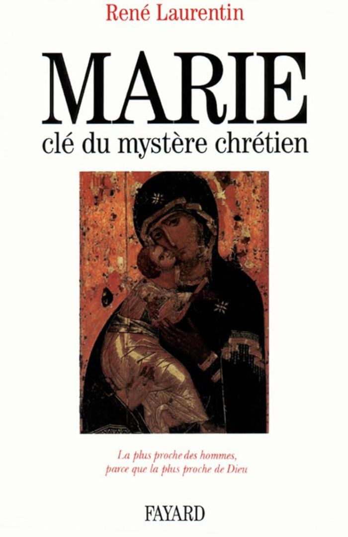 Couverture du livre « MARIE, CLE DU MYSTERE CHRETIEN - LA PLUS PROCHE DES HOMMES, PARCE QUE LA PLUS PROCHE DE DIEU » de Rene Laurentin, librairie Les Contes Infusés à Corte