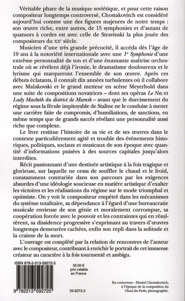 Quatrième de couverture de « DIMITRI CHOSTAKOVITCH »