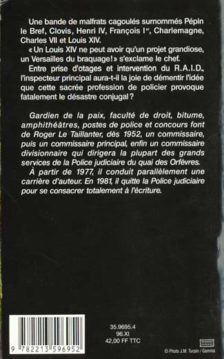 Quatrième de couverture de « HEURES D'ANGOISSE - PRIX DU QUAI DES ORFEVRES 1997 »
