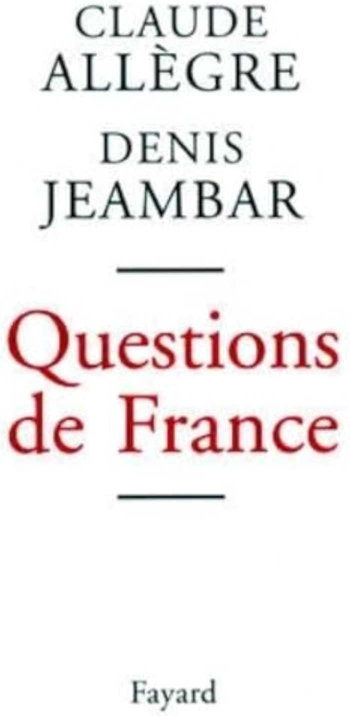 Couverture du livre « QUESTIONS DE FRANCE », librairie Les Contes Infusés à Corte
