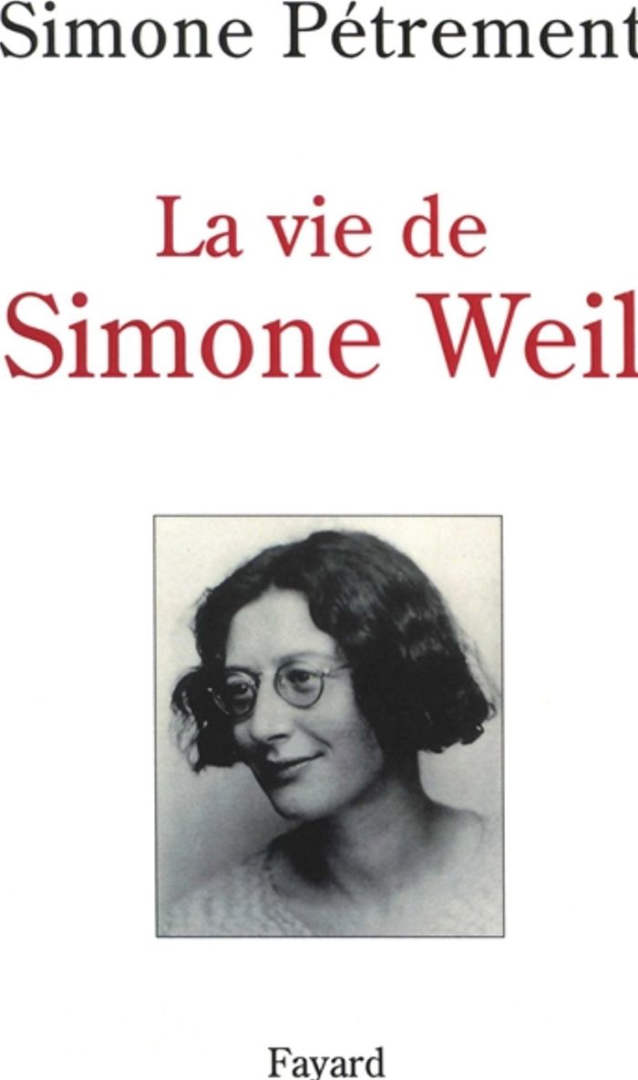Couverture du livre « LA VIE DE SIMONE WEIL » de Simone Petrement, librairie Les Contes Infusés à Corte