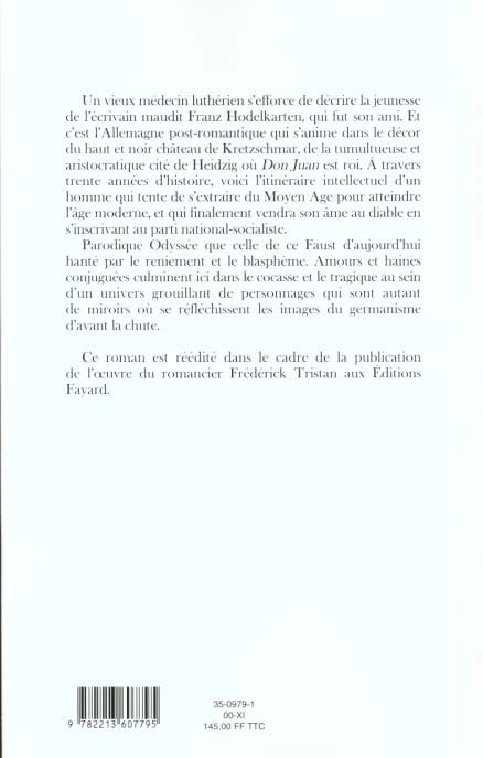 Quatrième de couverture de « NAISSANCE D'UN SPECTRE »
