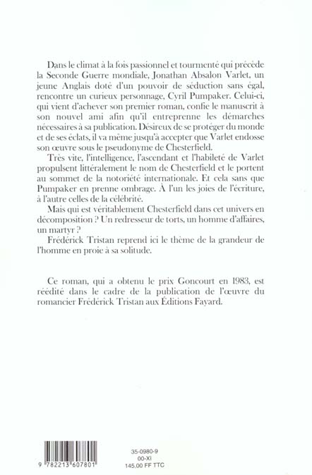 Quatrième de couverture de « LES EGARES »