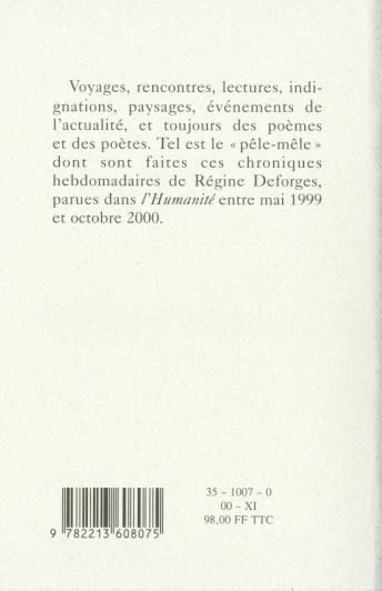 Quatrième de couverture de « PELE-MELE TOME 3 - CHRONIQUES DE L'HUMANITE - CARNETS V »